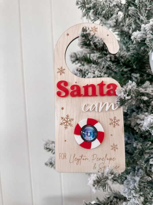 Santa Cam Door Hanger - Lou James Creations