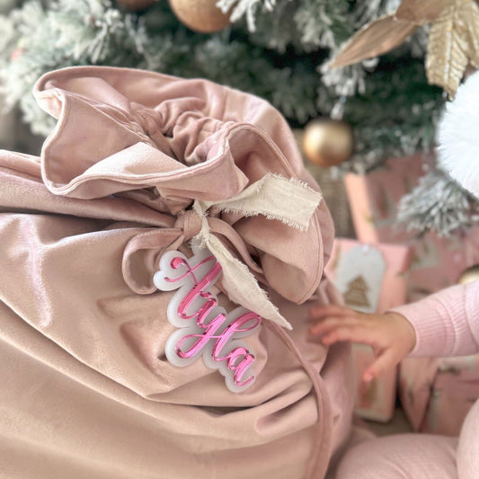 Santa Sack Name Tag - Lou James Creations