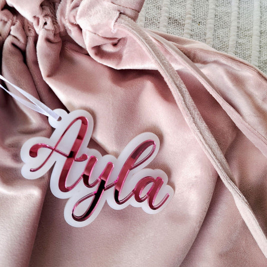 Santa Sack Name Tag - Lou James Creations