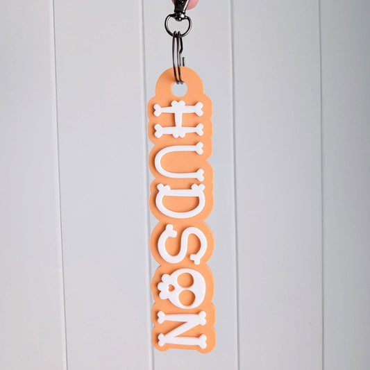 Skeleton Bag Tag - Lou James Creations