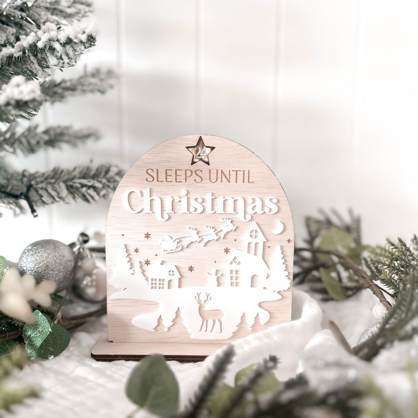 Sleeps Until Christmas Countdown Arch - Lou James Creations