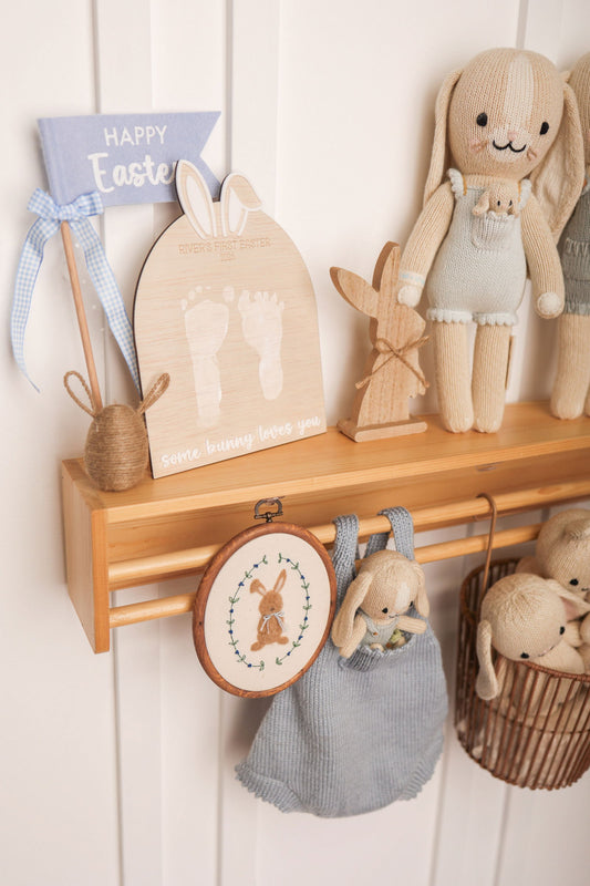 Some Bunny Loves You Plaque - First Easter - Lou James Creations