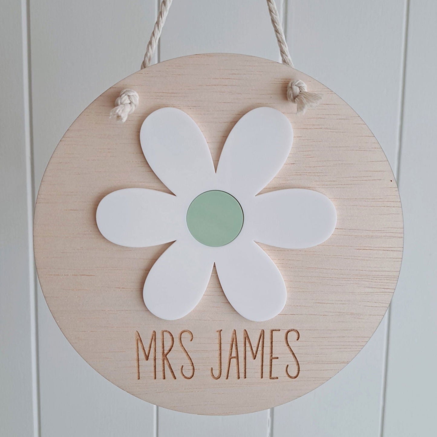 Teacher Daisy Wall Plaque - Lou James Creations