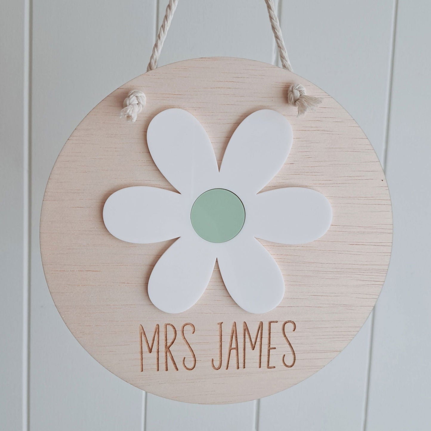 Teacher Daisy Wall Plaque - Lou James Creations