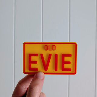 Toy Car Personalised Number Plate - Lou James Creations