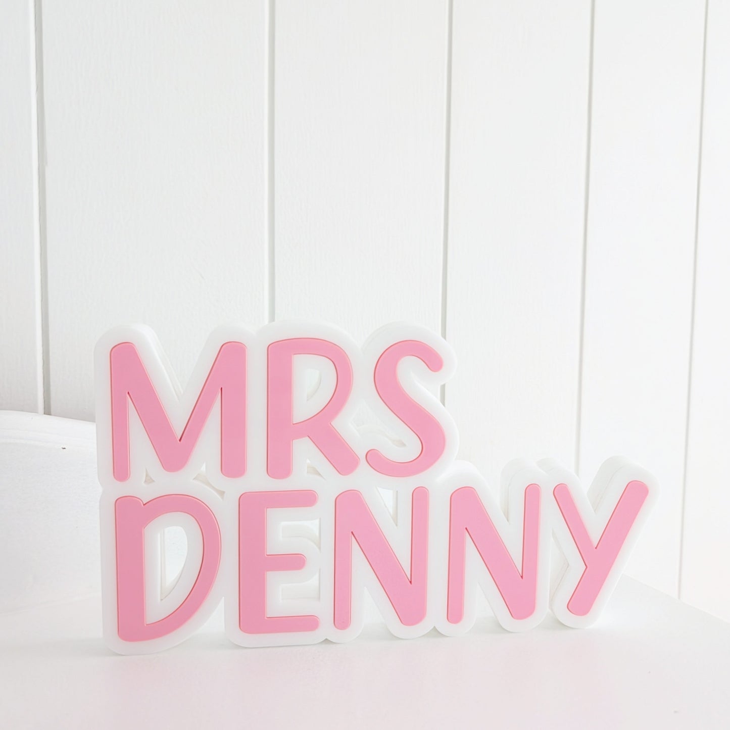 Teacher Name Desk Plaque - Lou James Creations