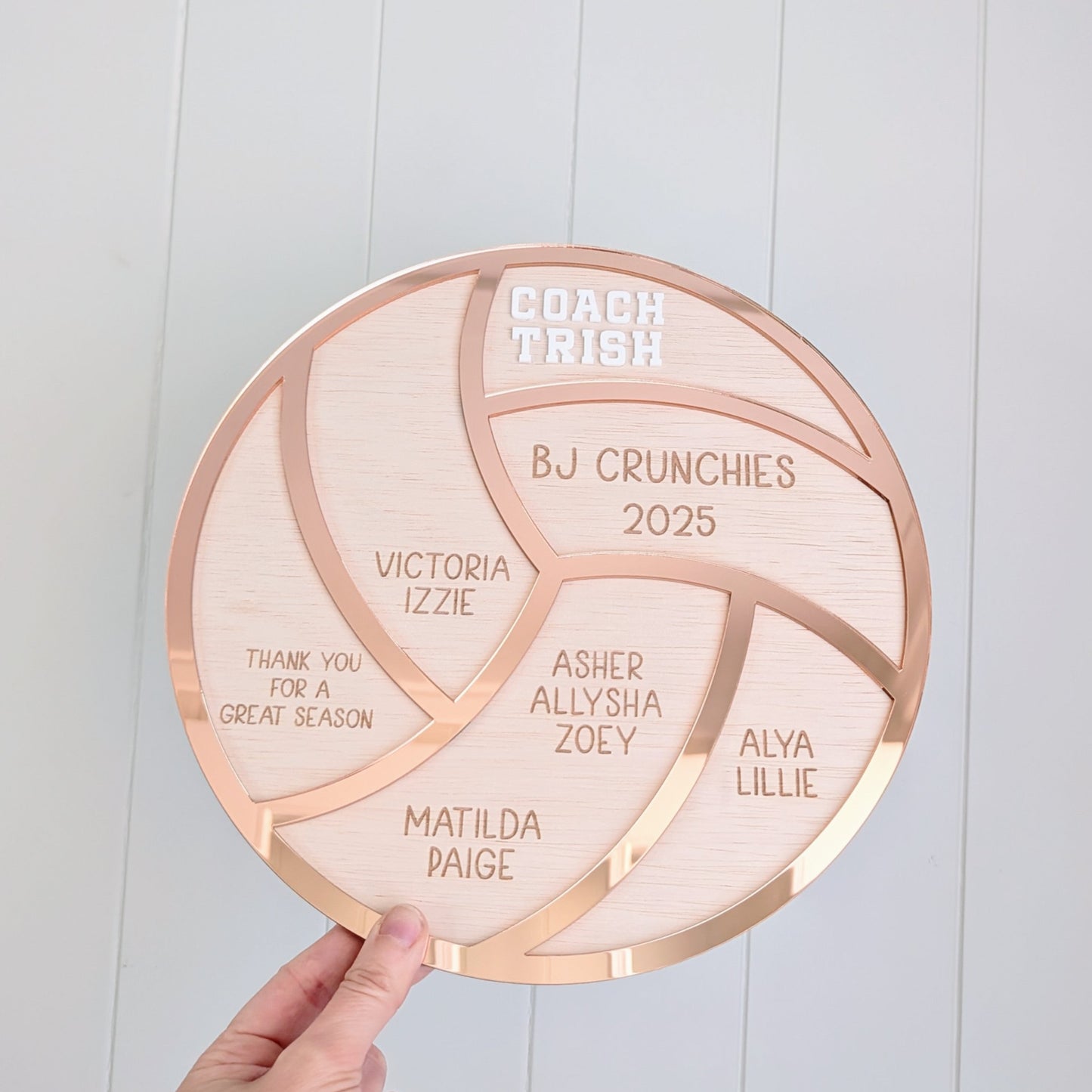 Netball Wooden Plaque - Coach Gift