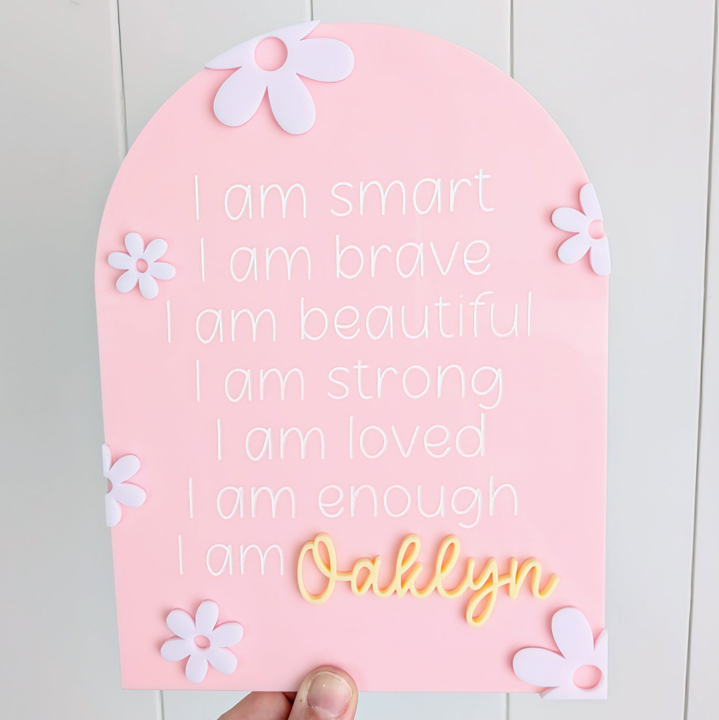 Daisy - Acrylic Affirmation Arch
