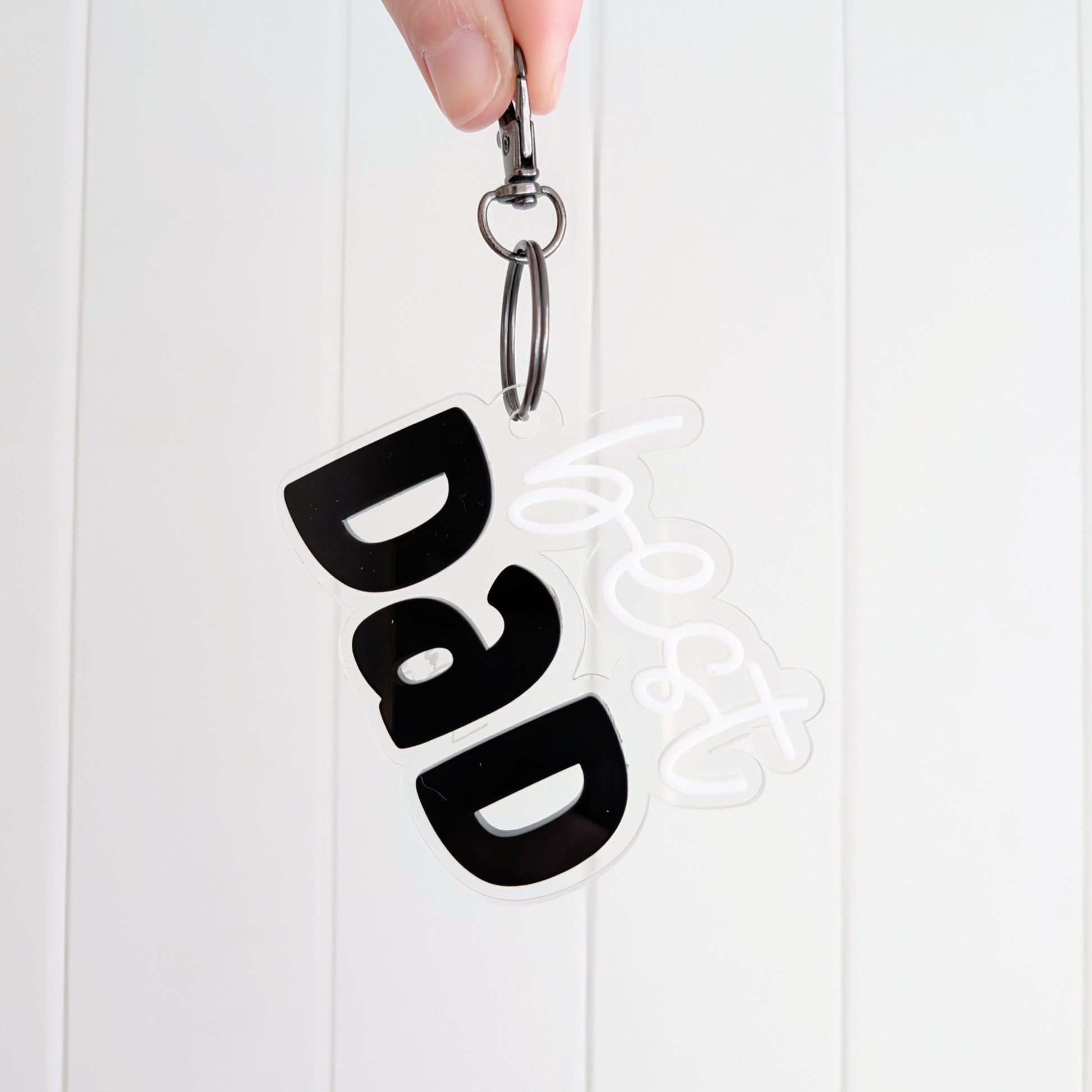 BEST DAD Father's Day Keyring - Lou James Creations