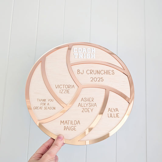 Netball Wooden Plaque - Coach Gift