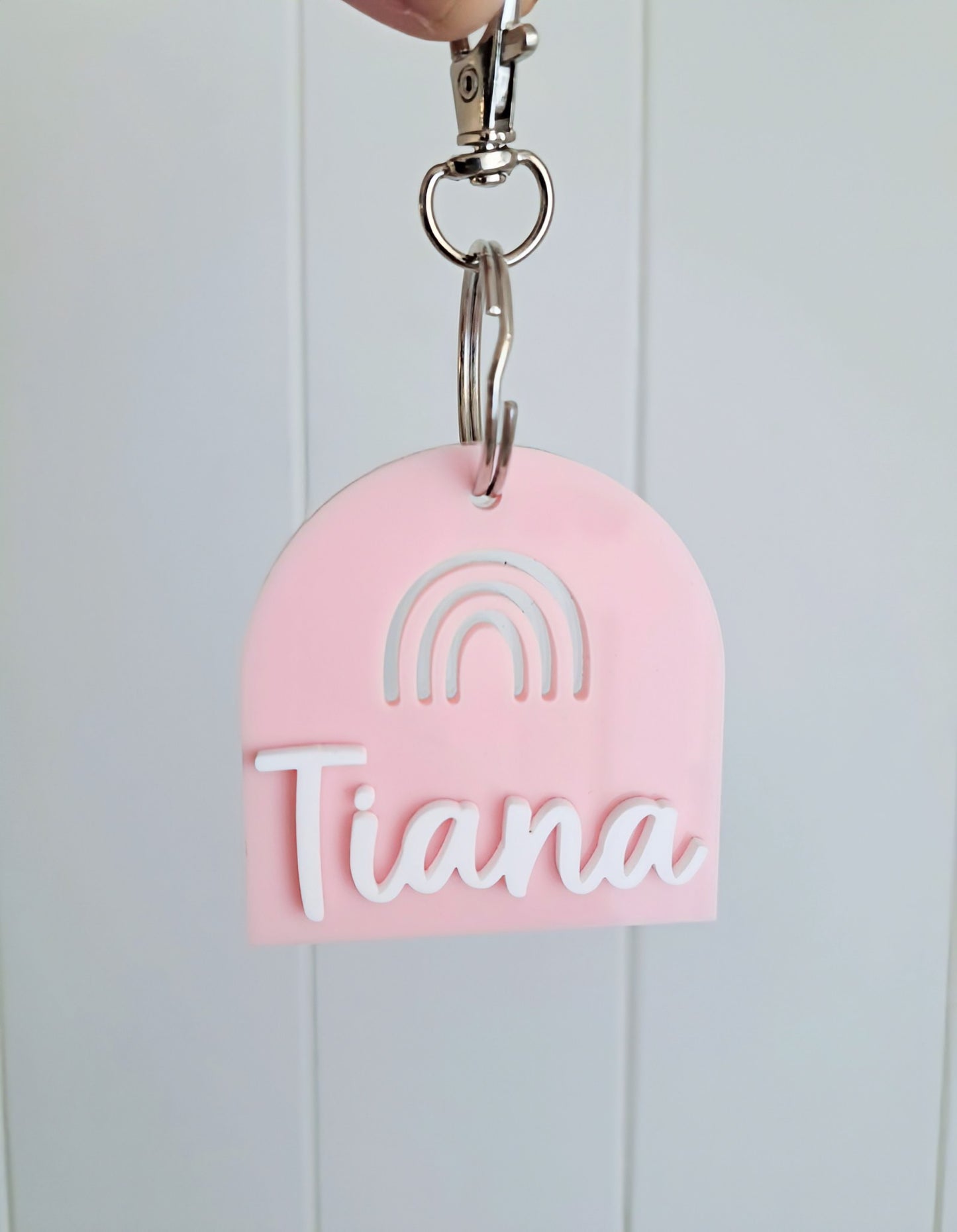 Rainbow Name Keyring