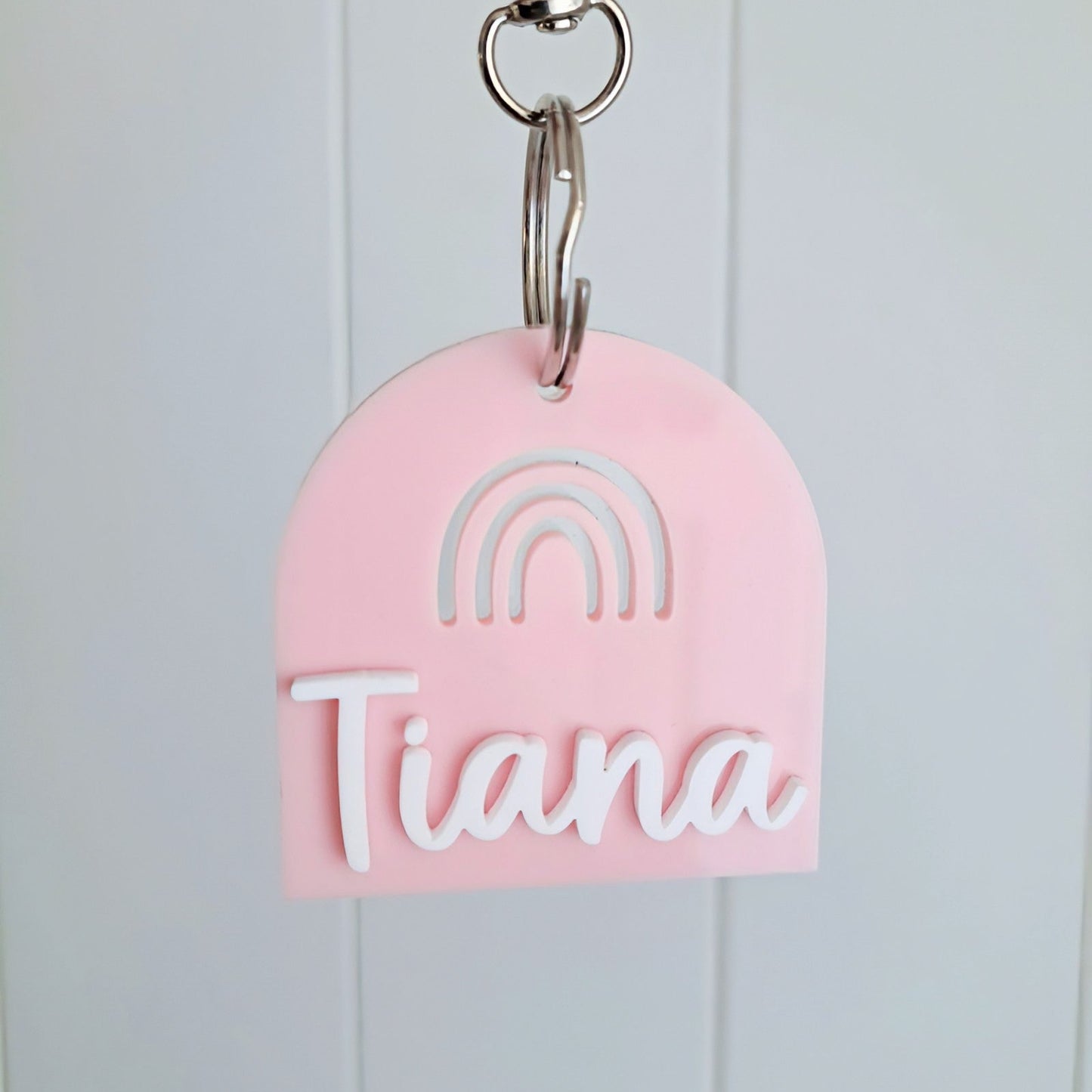 Rainbow Name Keyring - Lou James Creations
