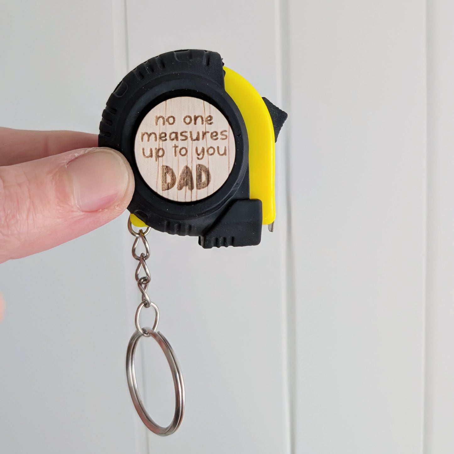 Father's Day Tape Measure Keyring - Lou James Creations