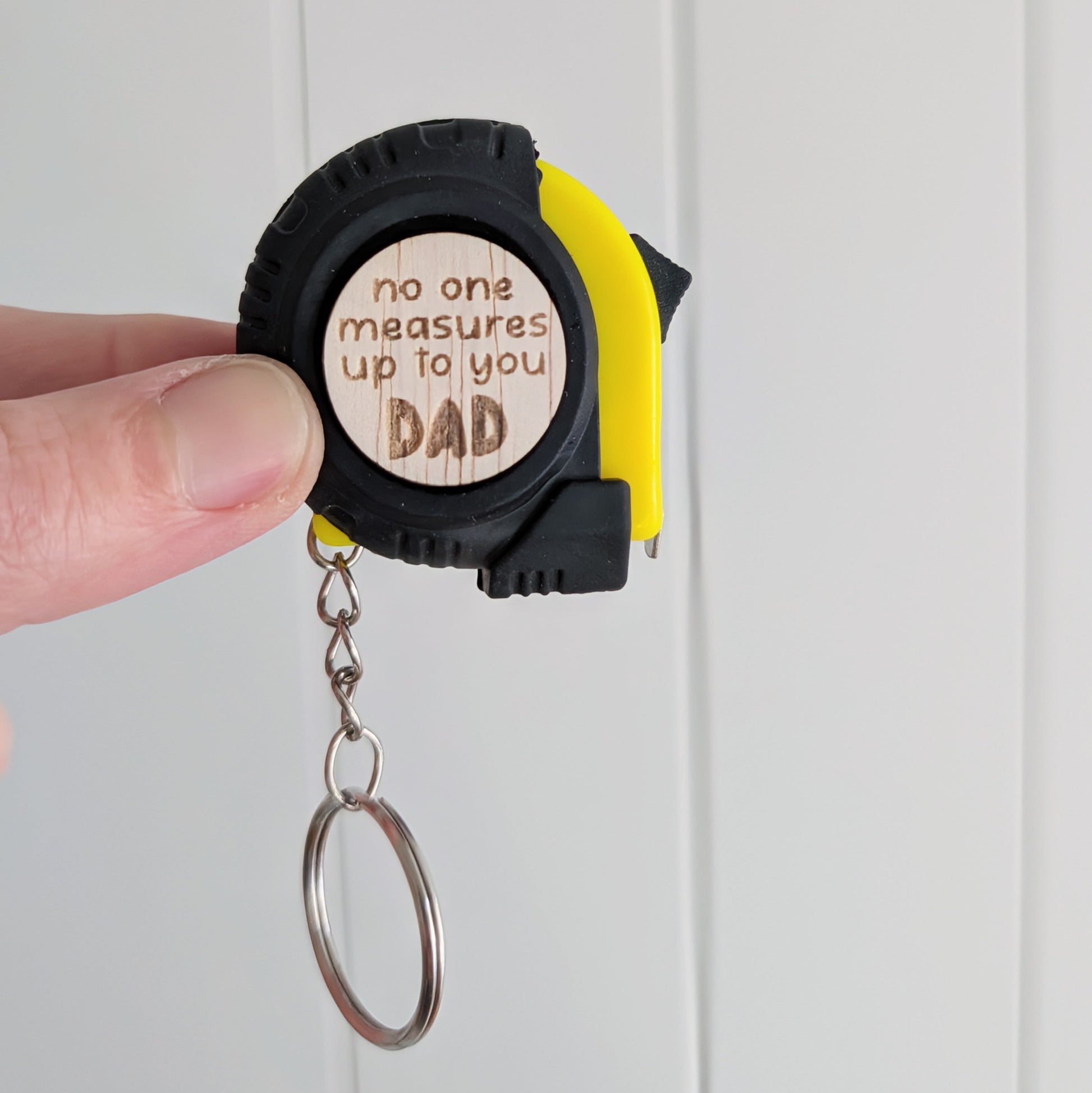 Father's Day Tape Measure Keyring - Lou James Creations