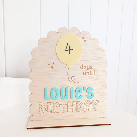 Birthday Countdown Plaque
