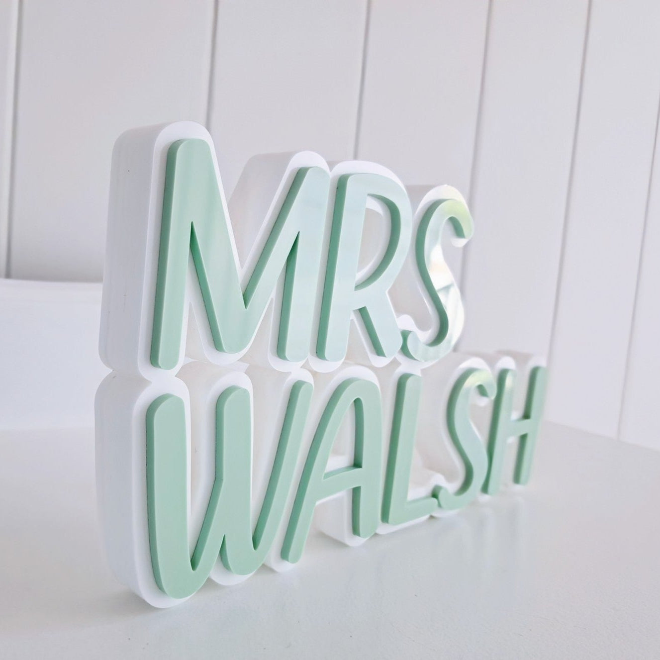 Teacher Name Desk Plaque - Lou James Creations