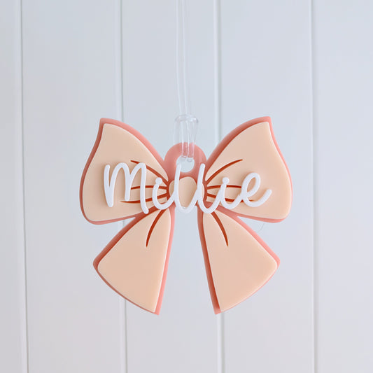 Bow Bag Tag - Lou James Creations