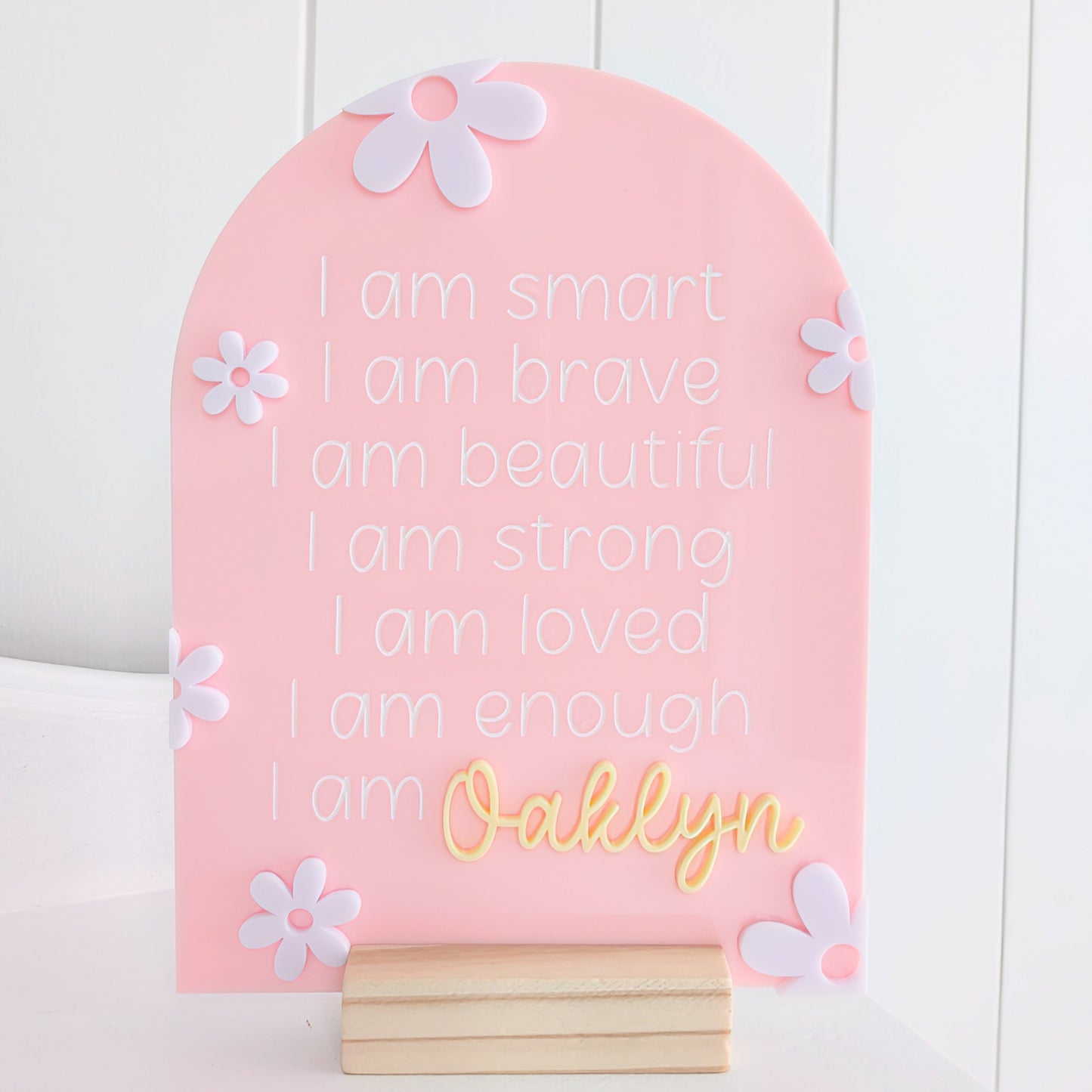 Daisy - Acrylic Affirmation Arch