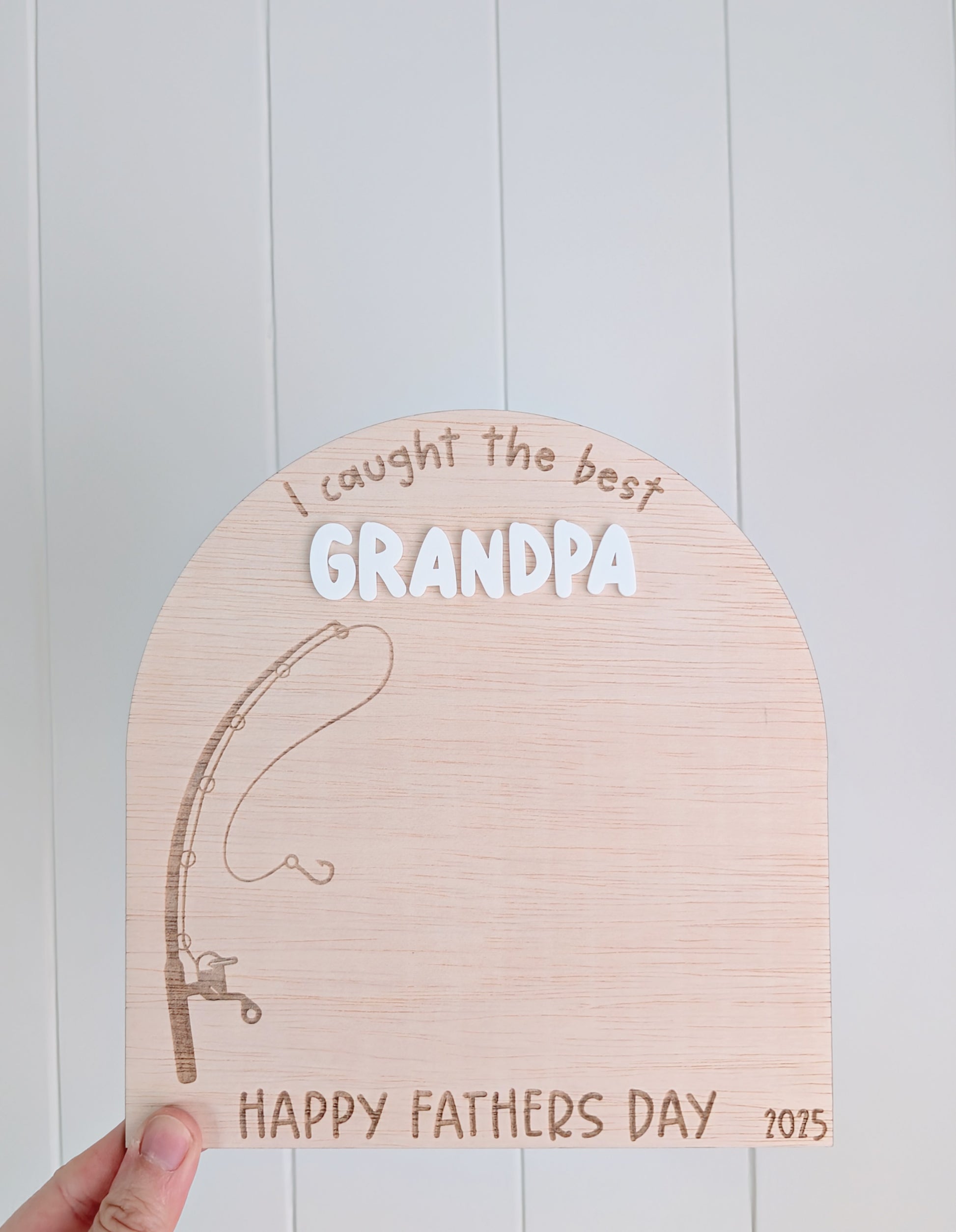 I caught the best Daddy/Grandpa - Lou James Creations
