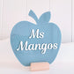 Teacher Apple Desk Plaque and Stand