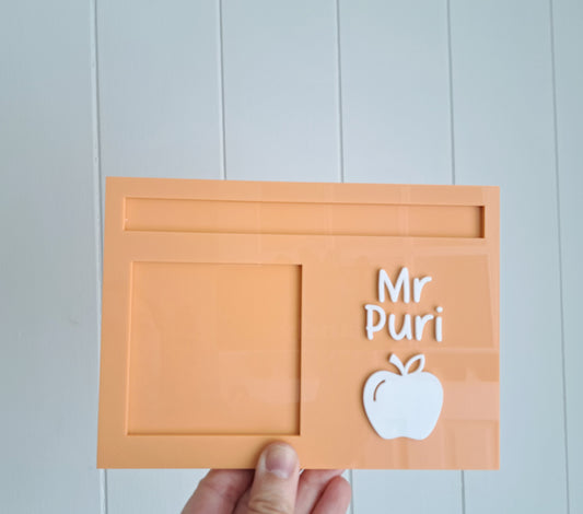 Teacher Notepad and Pen Holder