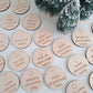 Advent Calendar Wooden Tokens - Lou James Creations