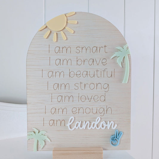Affirmation Arch - Palm Vibes - Lou James Creations