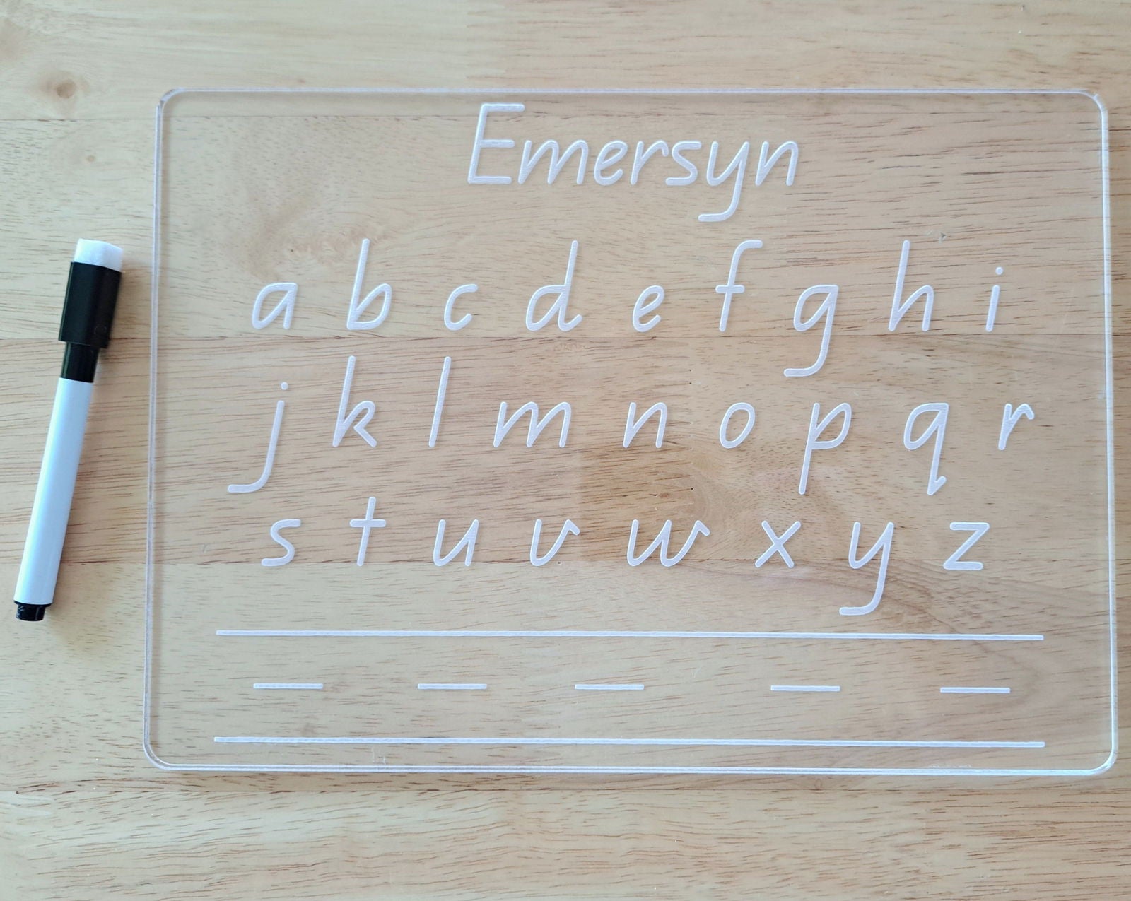 Alphabet Trace Board - Lou James Creations