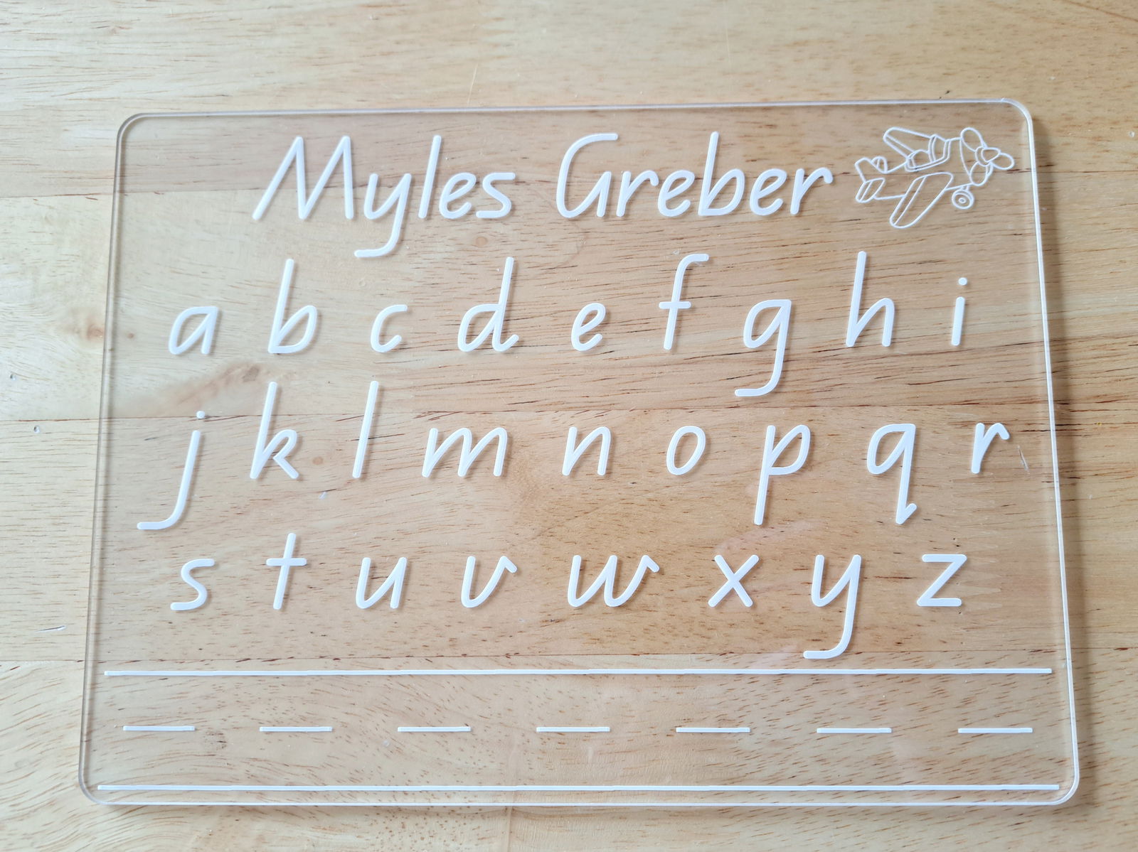 Alphabet Trace Board - Lou James Creations