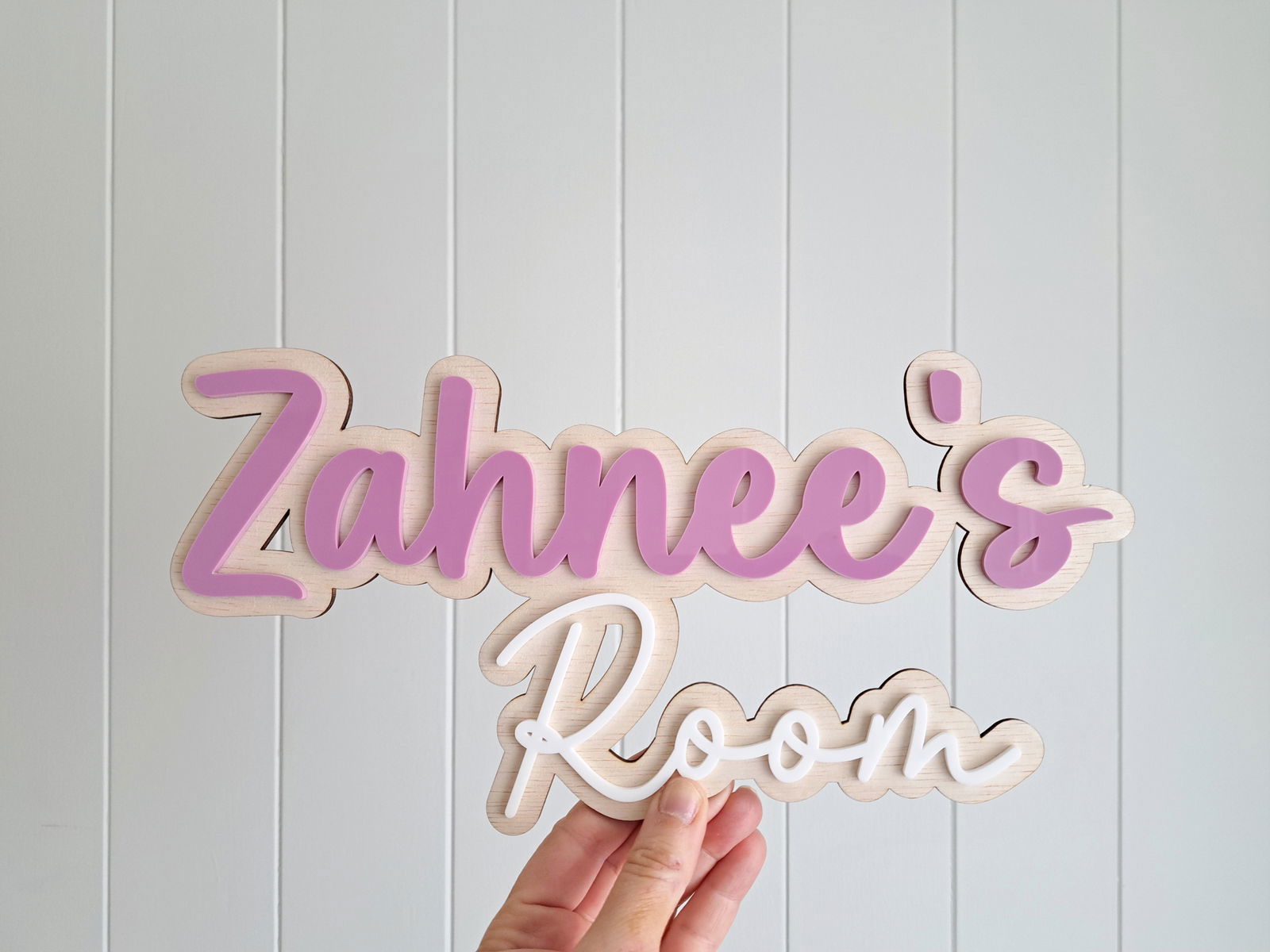 Bedroom Door Name Plaque - Lou James Creations