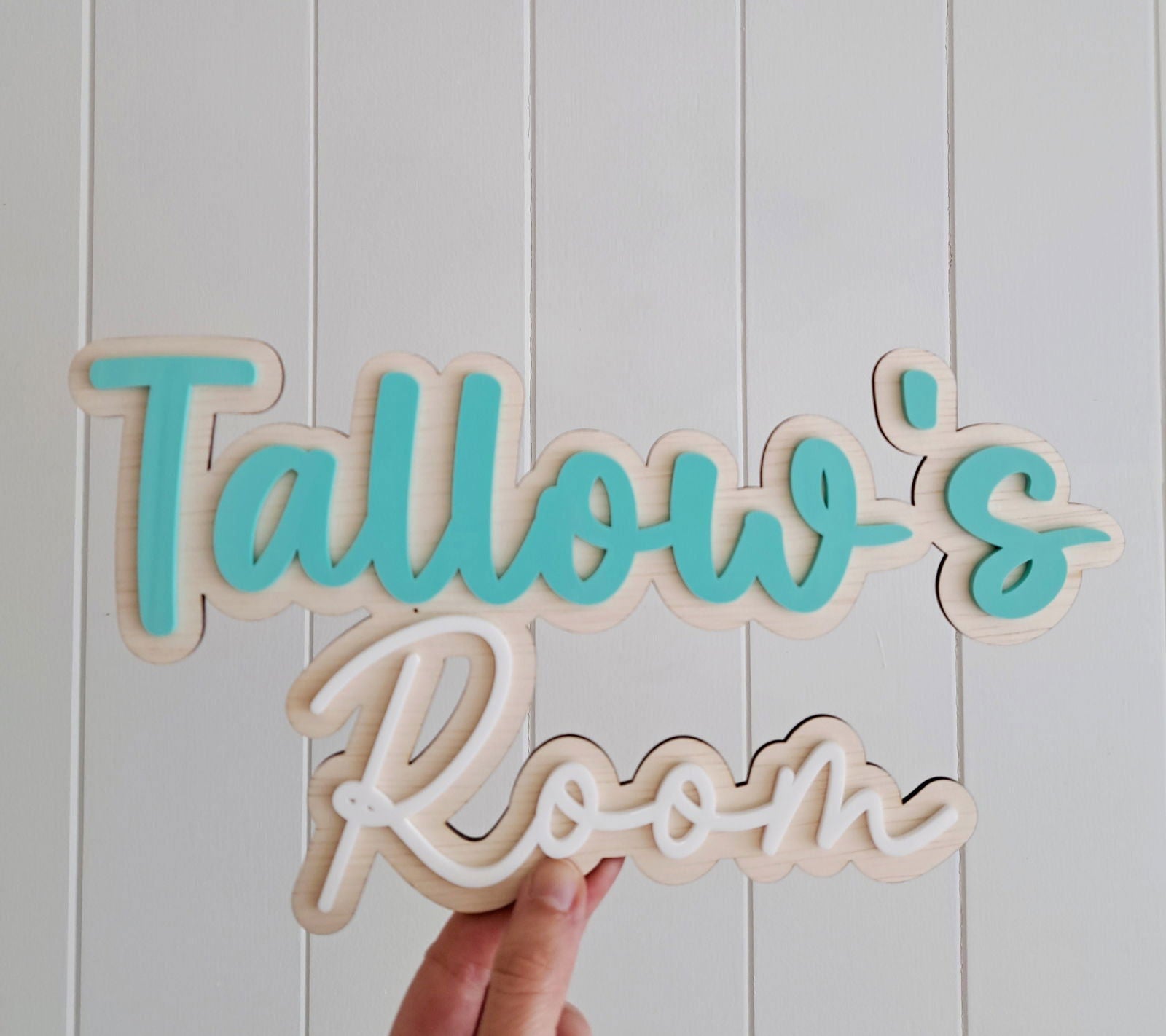Bedroom Door Name Plaque - Lou James Creations