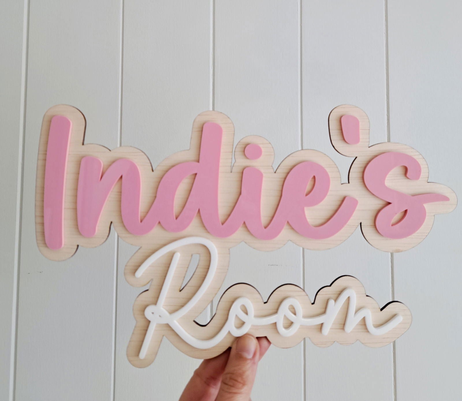 Bedroom Door Name Plaque - Lou James Creations