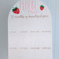 Birthday 12 Month Photo Board - Berry First Birthday Theme - Lou James Creations 