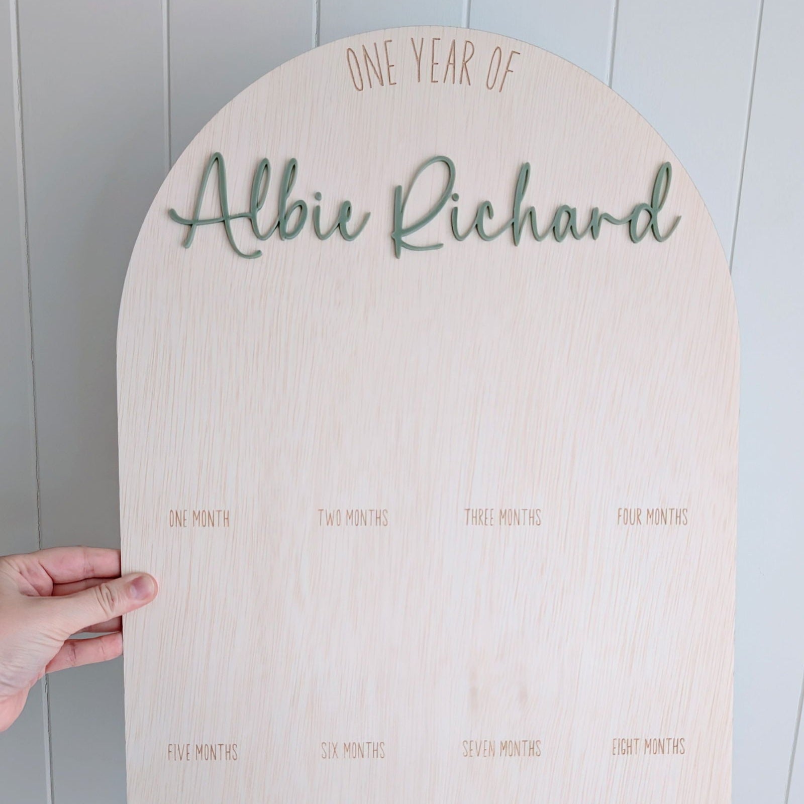 Birthday 12 Month Photo Board - Classic Theme - Lou James Creations