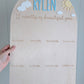Birthday 12 Month Photo Board - Sun and Clouds Theme - Lou James Creations