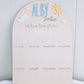 Birthday 12 Month Photo Board - Sun and Clouds Theme - Lou James Creations
