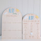 Birthday 12 Month Photo Board - Sun and Clouds Theme - Lou James Creations