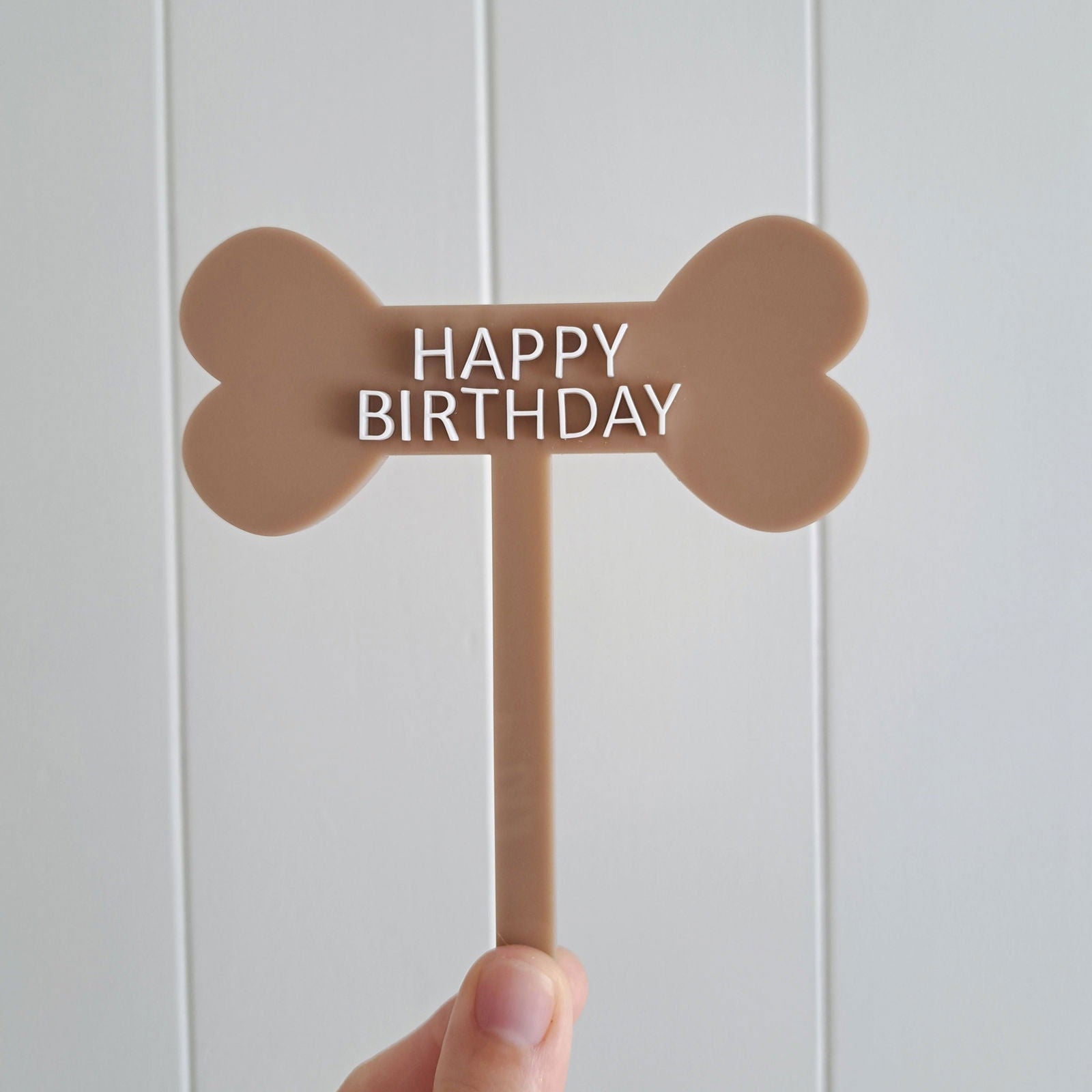 Cake Topper - Dog Bone - Lou James Creations
