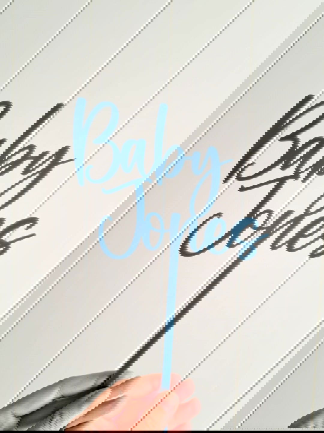 Cake Topper "Baby" Single Layer - Lou James Creations