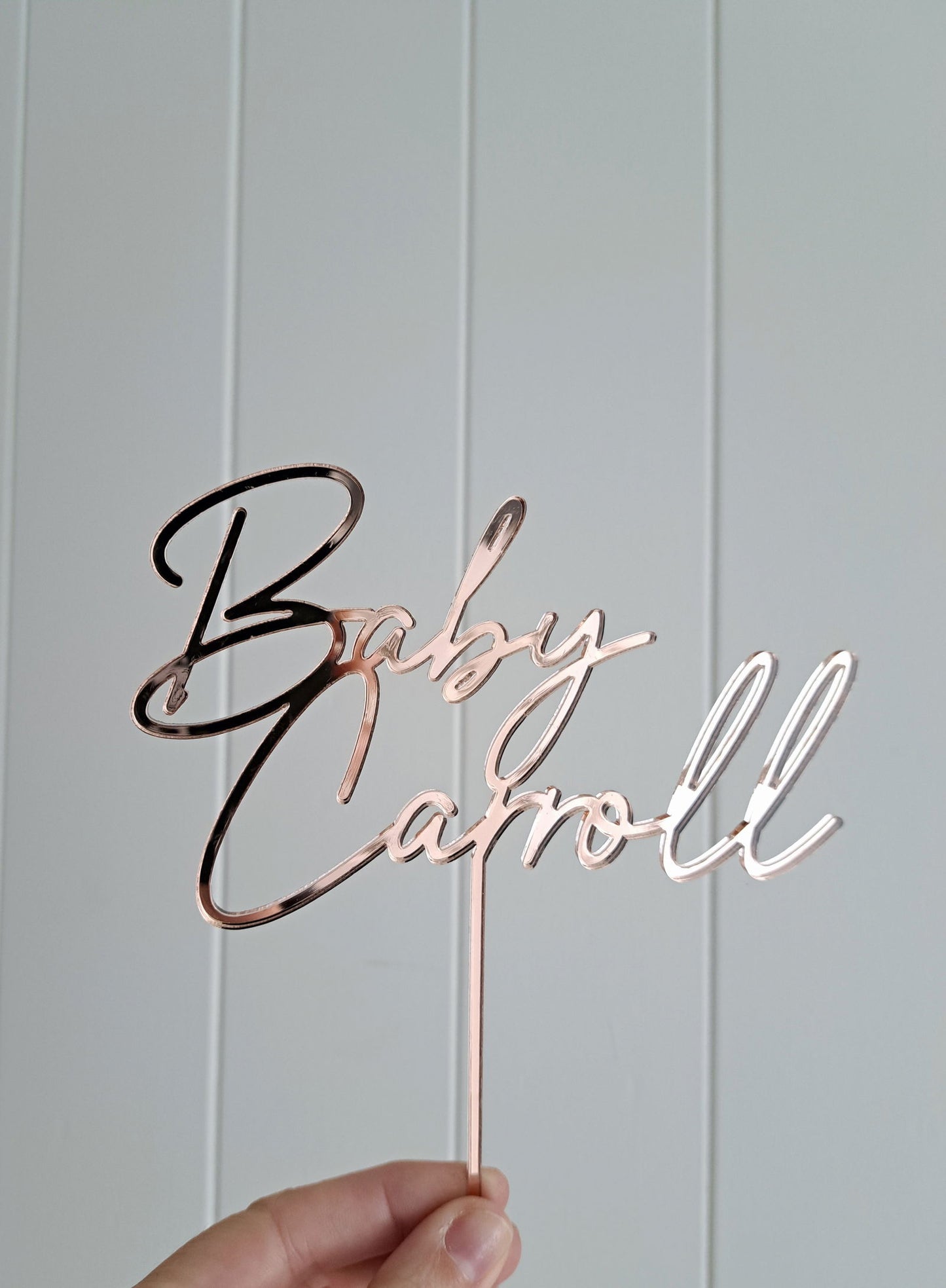 Cake Topper "Baby" Single Layer - Lou James Creations