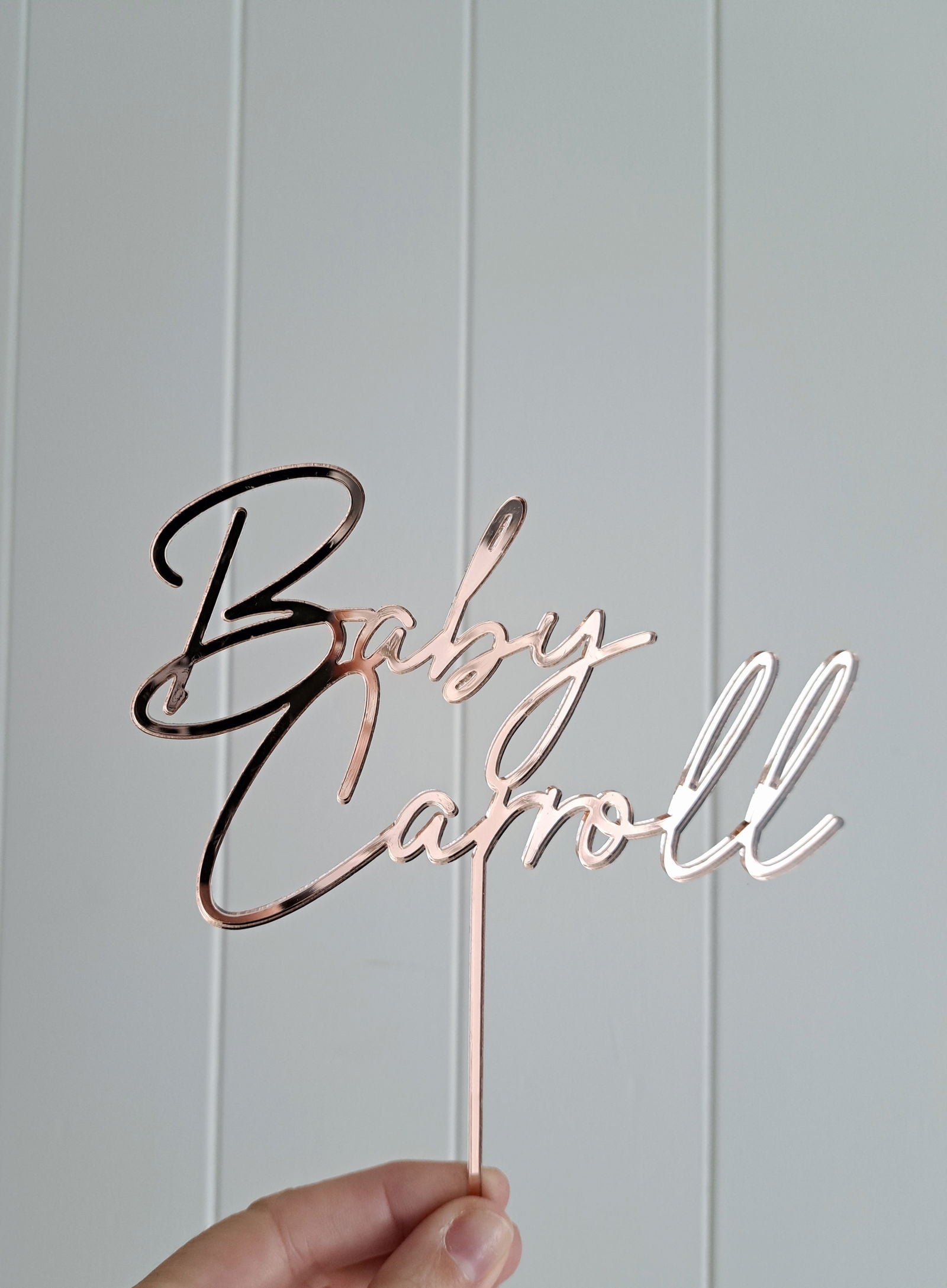 Cake Topper "Baby" Single Layer - Lou James Creations
