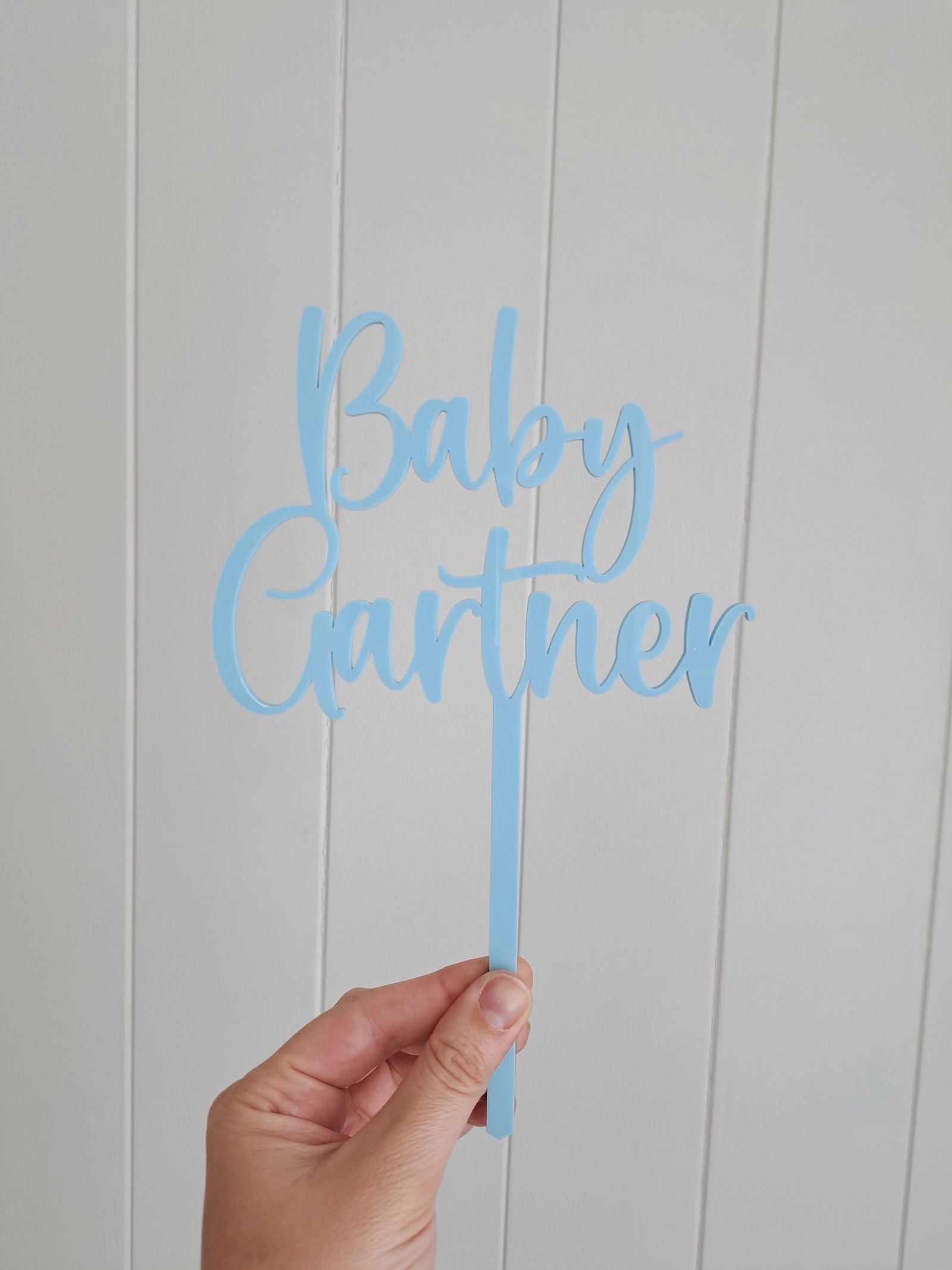 Cake Topper "Baby" Single Layer - Lou James Creations