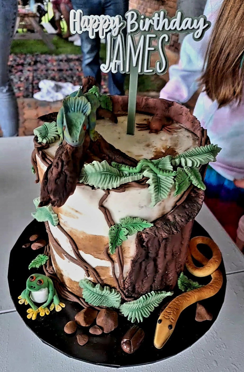 Cake Topper Double Layer - Happy Birthday - Lou James Creations