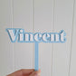 Cake Topper Double Layer - Name - Lou James Creations