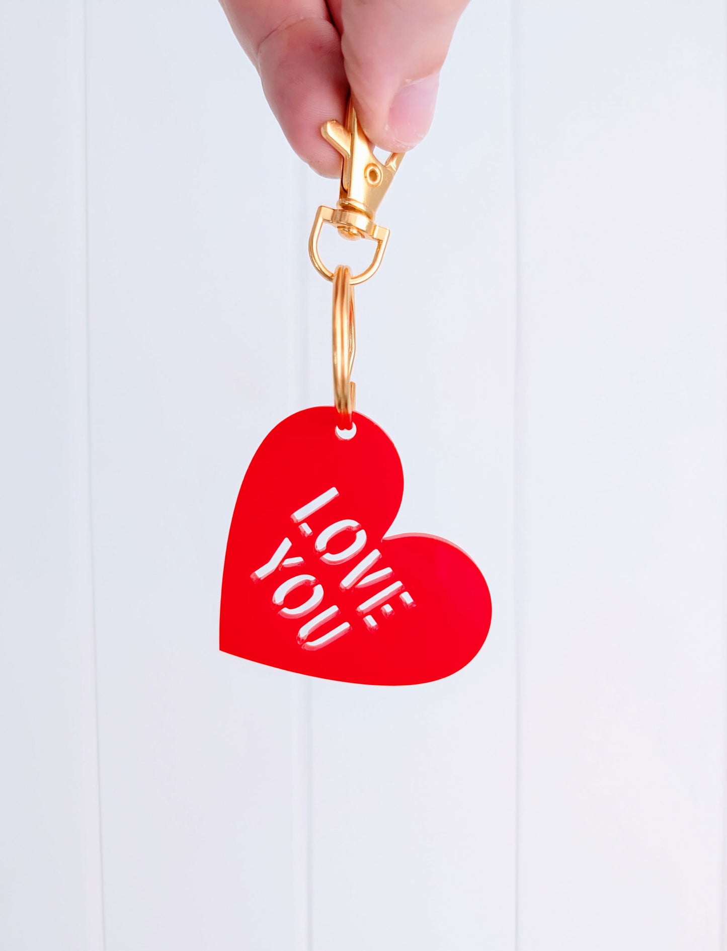 Candy Heart Keyring - Lou James Creations