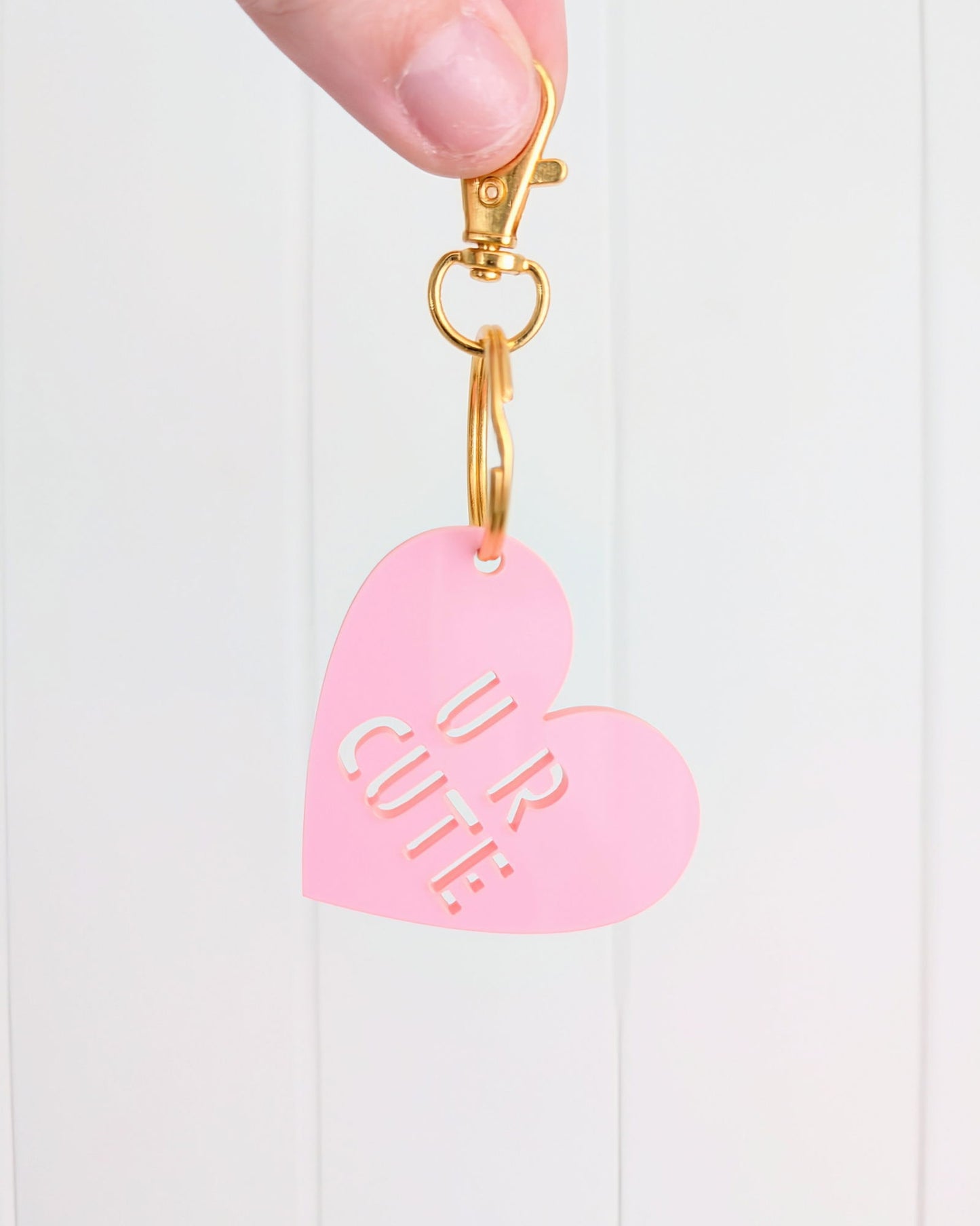 Candy Heart Keyring - Lou James Creations