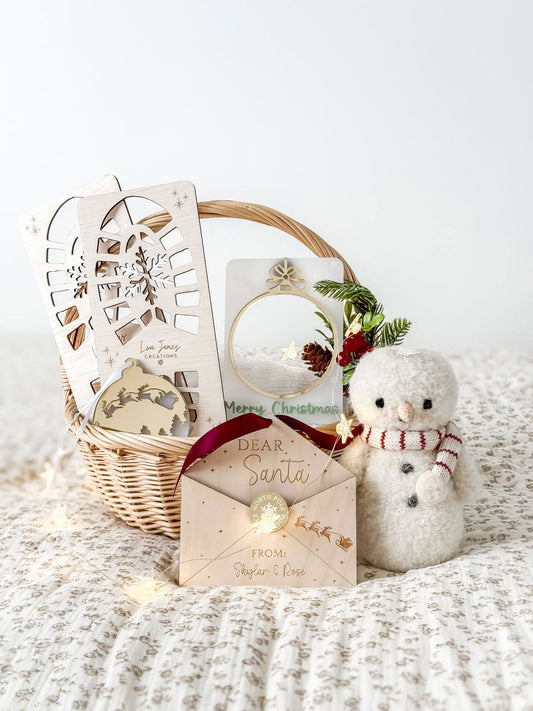 Christmas Photo Fridge Magnet - Bauble - Lou James Creations 