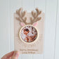 Christmas Photo Fridge Magnet - Reindeer - Lou James Creations