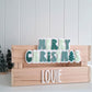 Christmas Star Crate - Interchangeable for Easter and Birthday - Lou James Creations