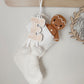 Christmas Stocking with Personalised Tag - Lou James Creations